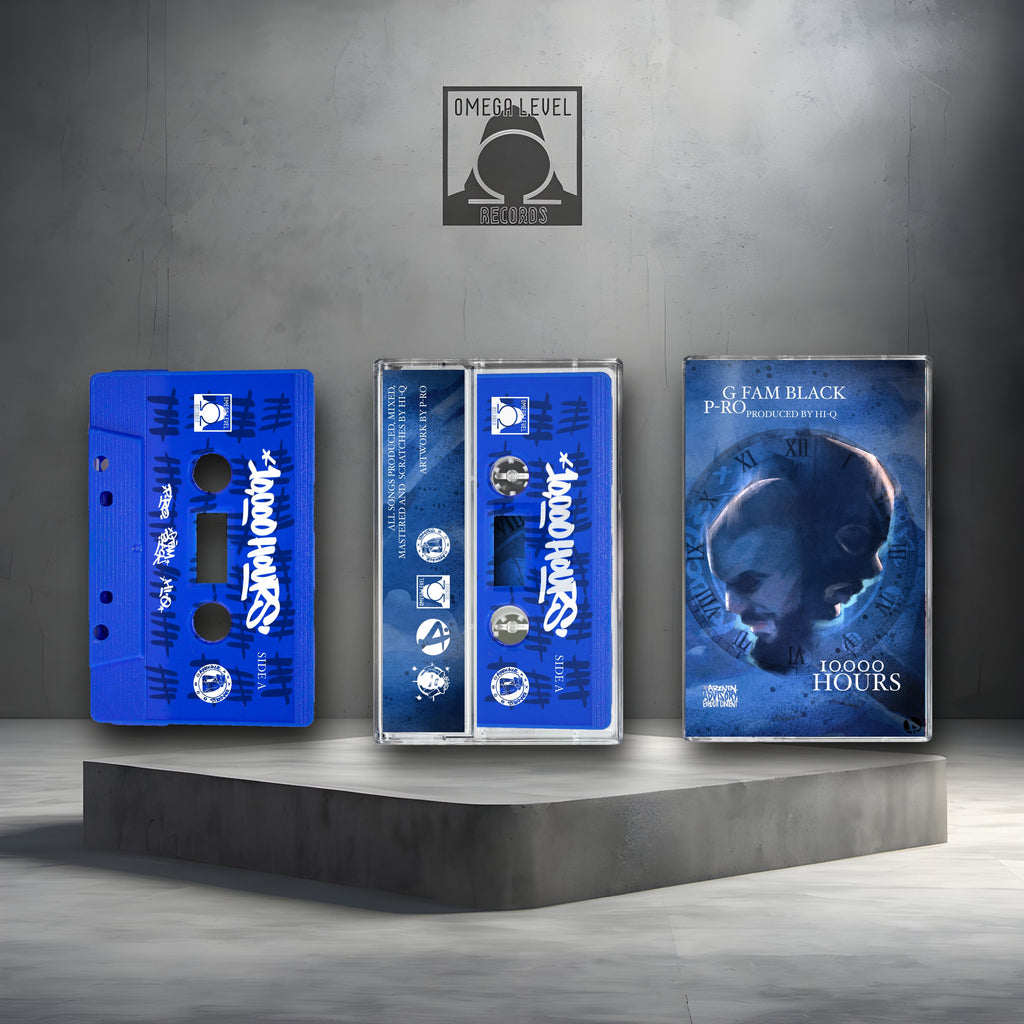 G FAM BLACK x P-RO x Hi-Q - 10,000 Hours Limited Edition Blue Cassette