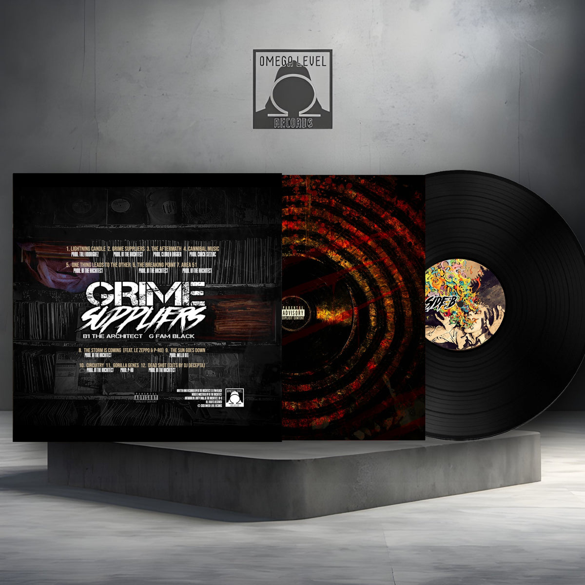 B1 The Architect x G Fam Black - Grim Suppliers Limited Edition Black Vinyl