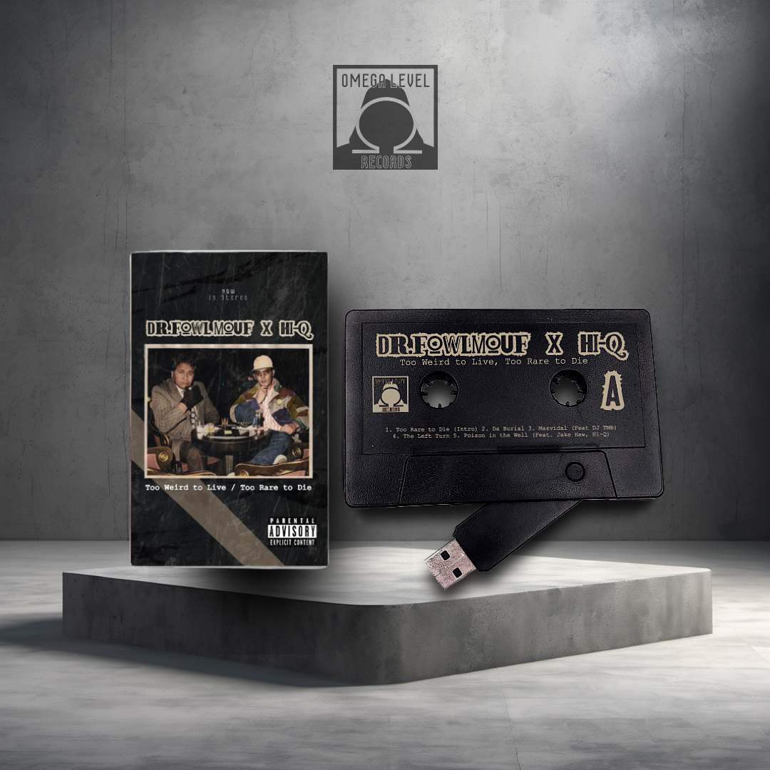 Dr.FowlMouf x Hi-Q - Too Weird To Live / Too Rare To Die Limited Edition Black USB Cassettes