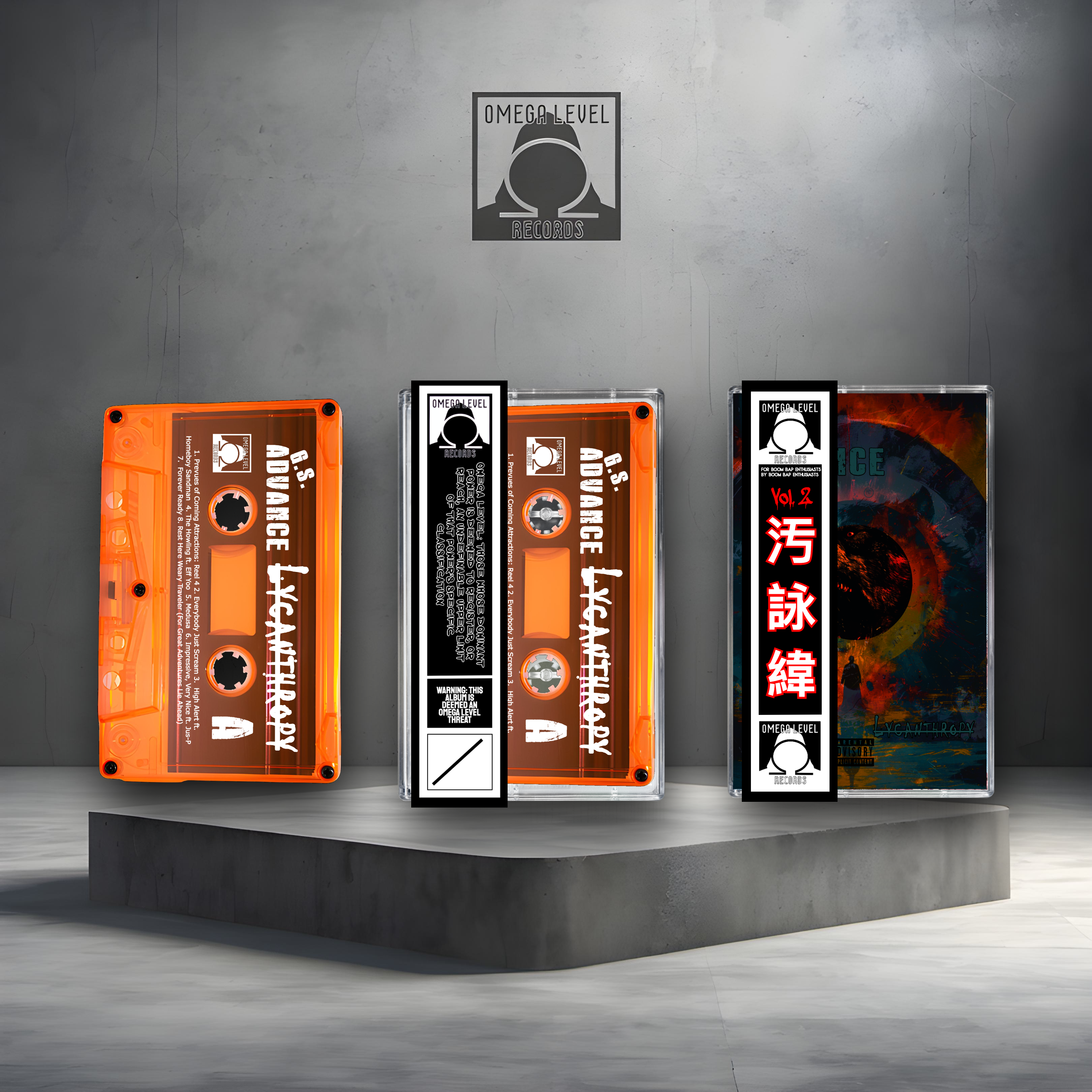 G.S. Advance - Lycanthropy Limited Edition Clear Orange Cassette with Obi Strip