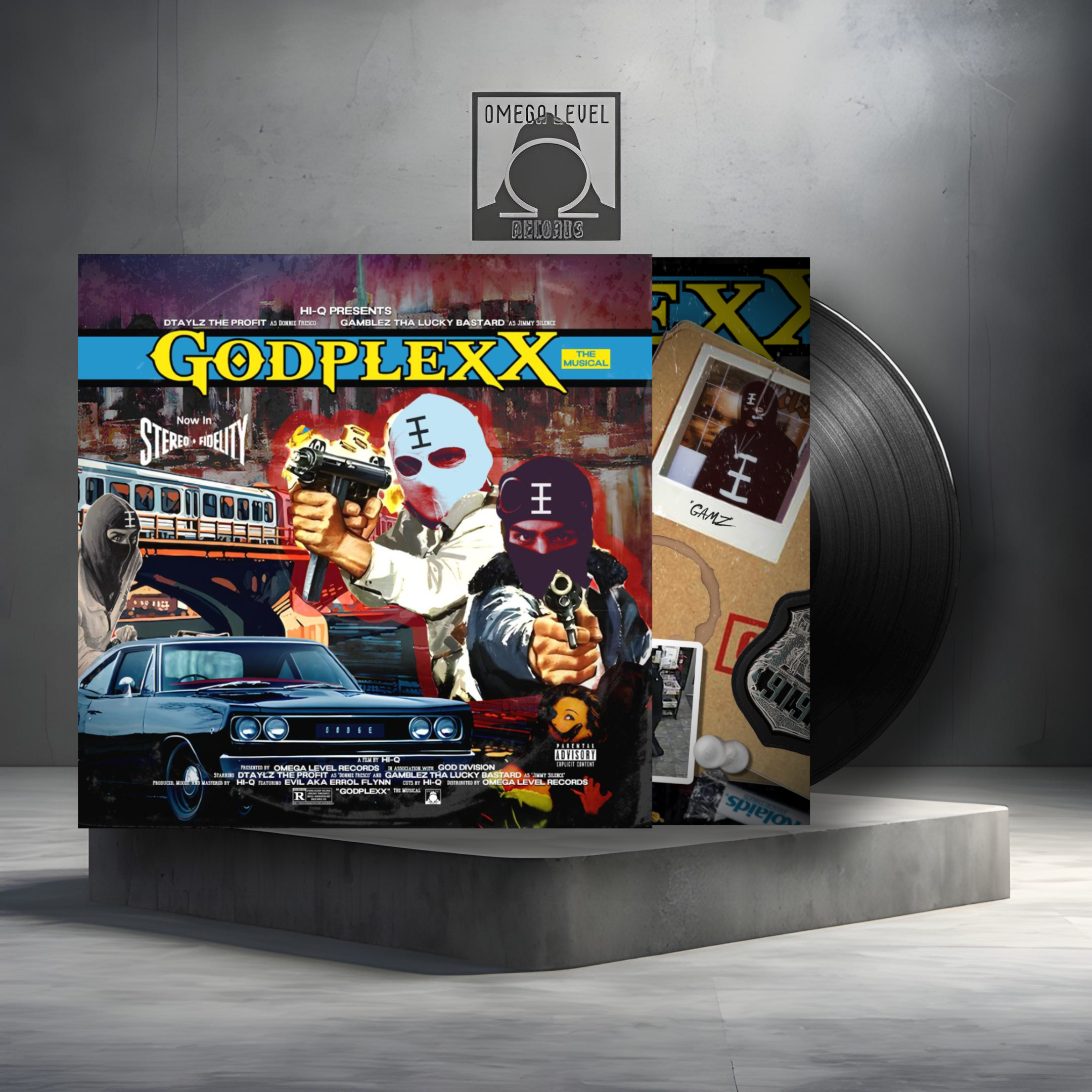 Dtaylz The Profit, Gamblez Tha Lucky Bastard, Hi-Q - GodplexX Limited Edition Black Vinyl