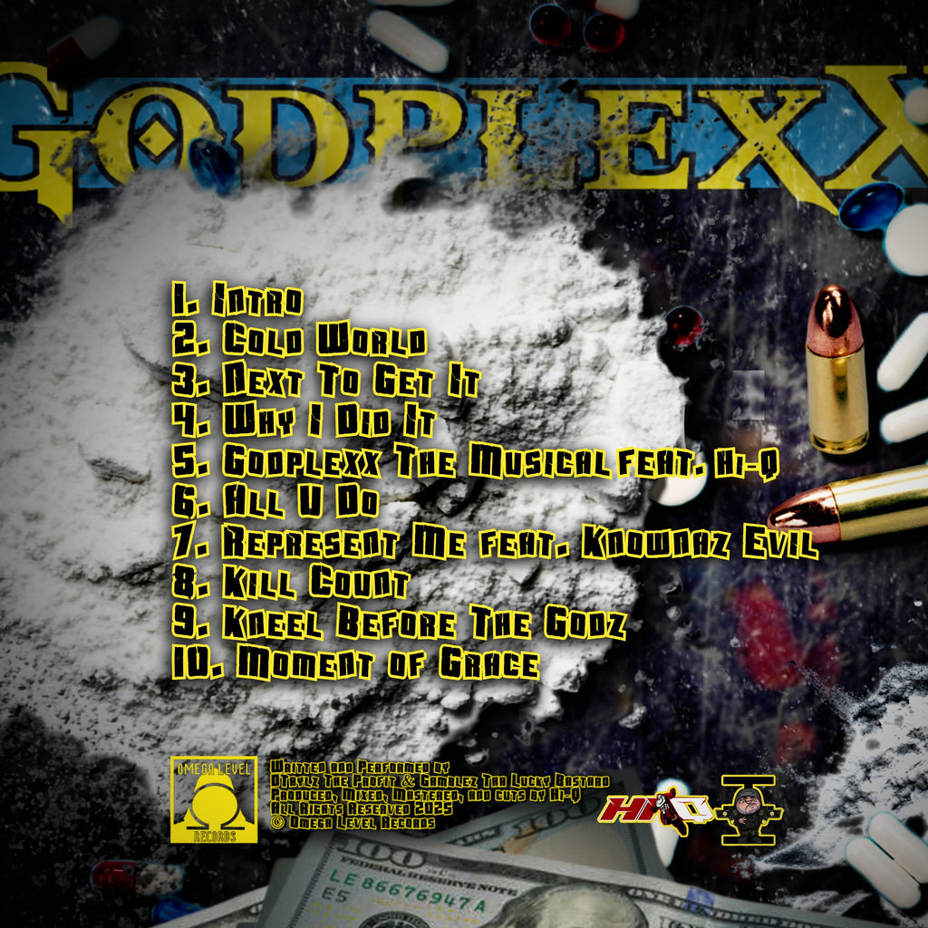 Dtaylz The Profit, Gamblez Tha Lucky Bastard, Hi-Q - GodplexX Limited Edition Light Blue Tapes