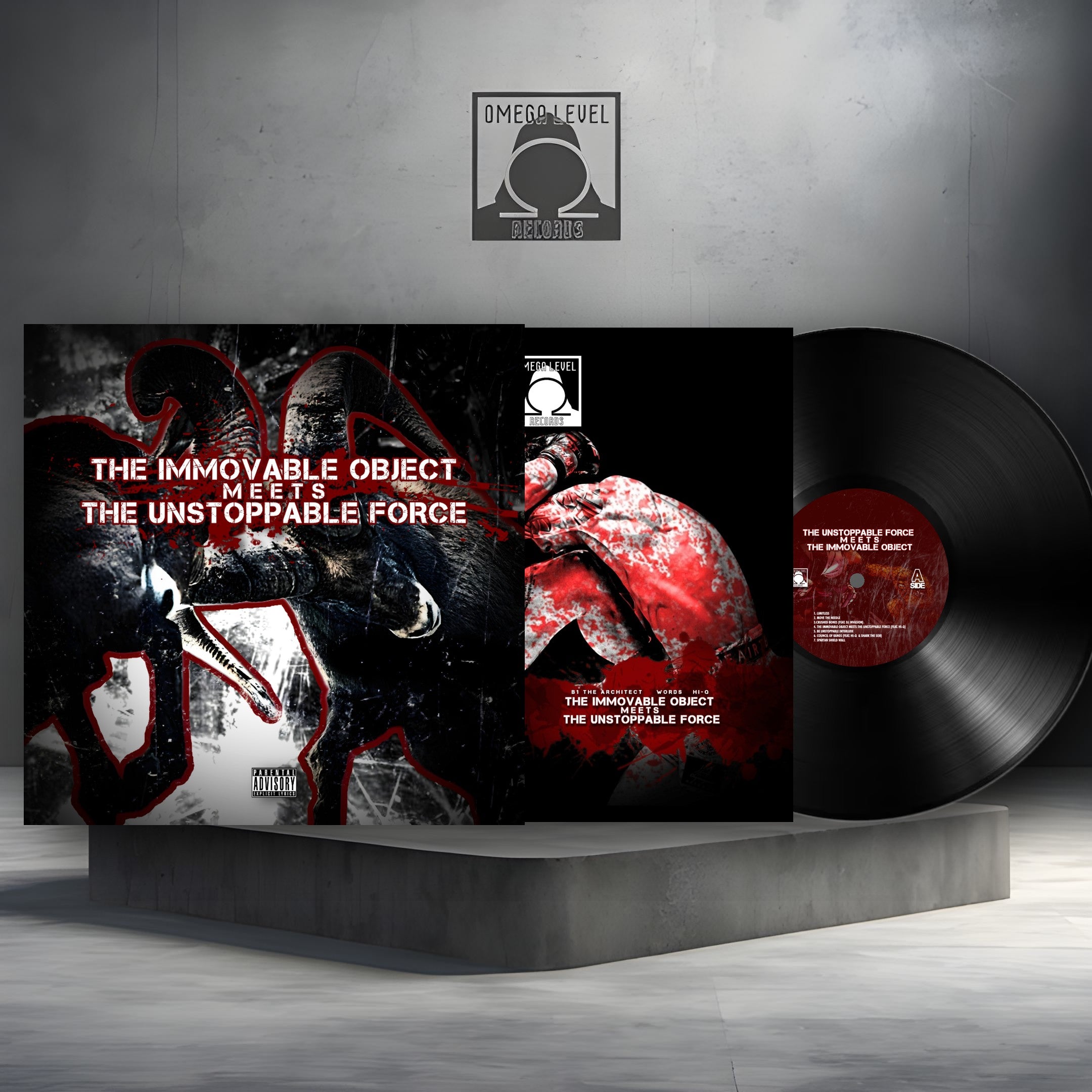 B1 The Architect x Words x Hi-Q - The Immovable Object Meets The Unstoppable Force Limited Edition Black Vinyl