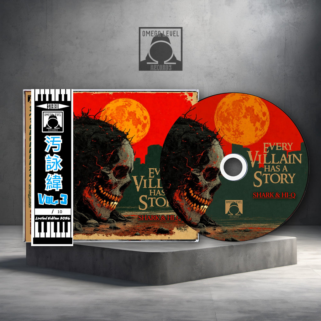 Shark & Hi-Q - Every Villain Has A Story - Limited Edition Jewel Case CD with Obi
