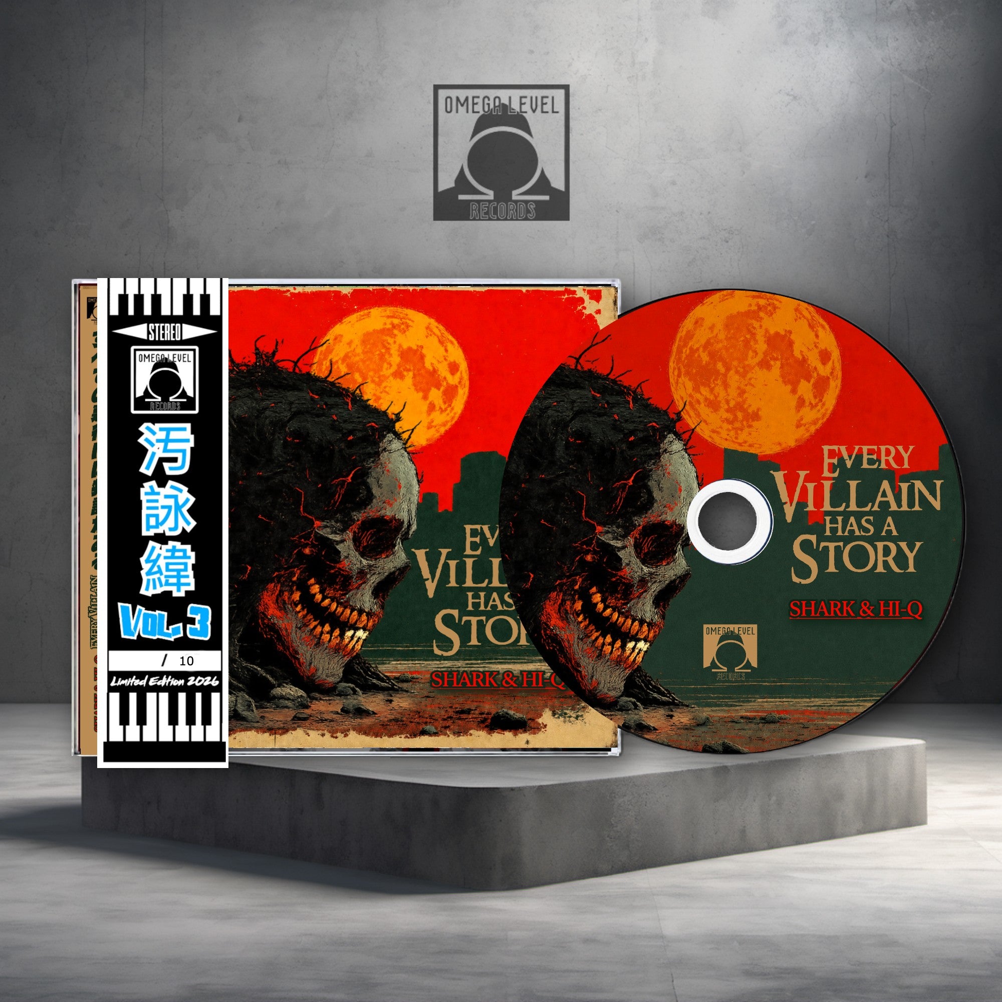 Shark & Hi-Q - Every Villain Has A Story - Limited Edition Jewel Case CD with Obi