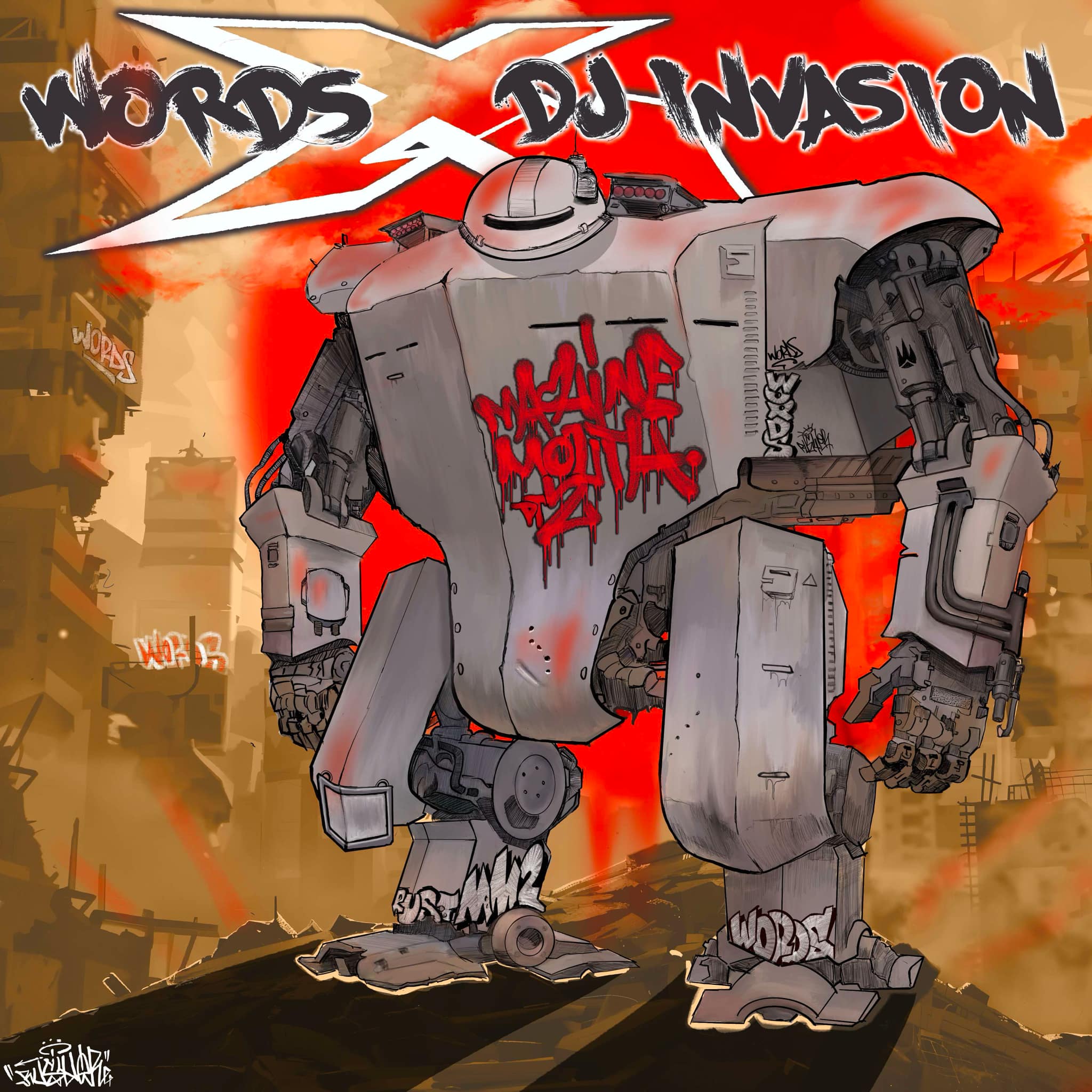 Words x DJ Invasion - Machine Mouth 2 Limited Edition Double CD's