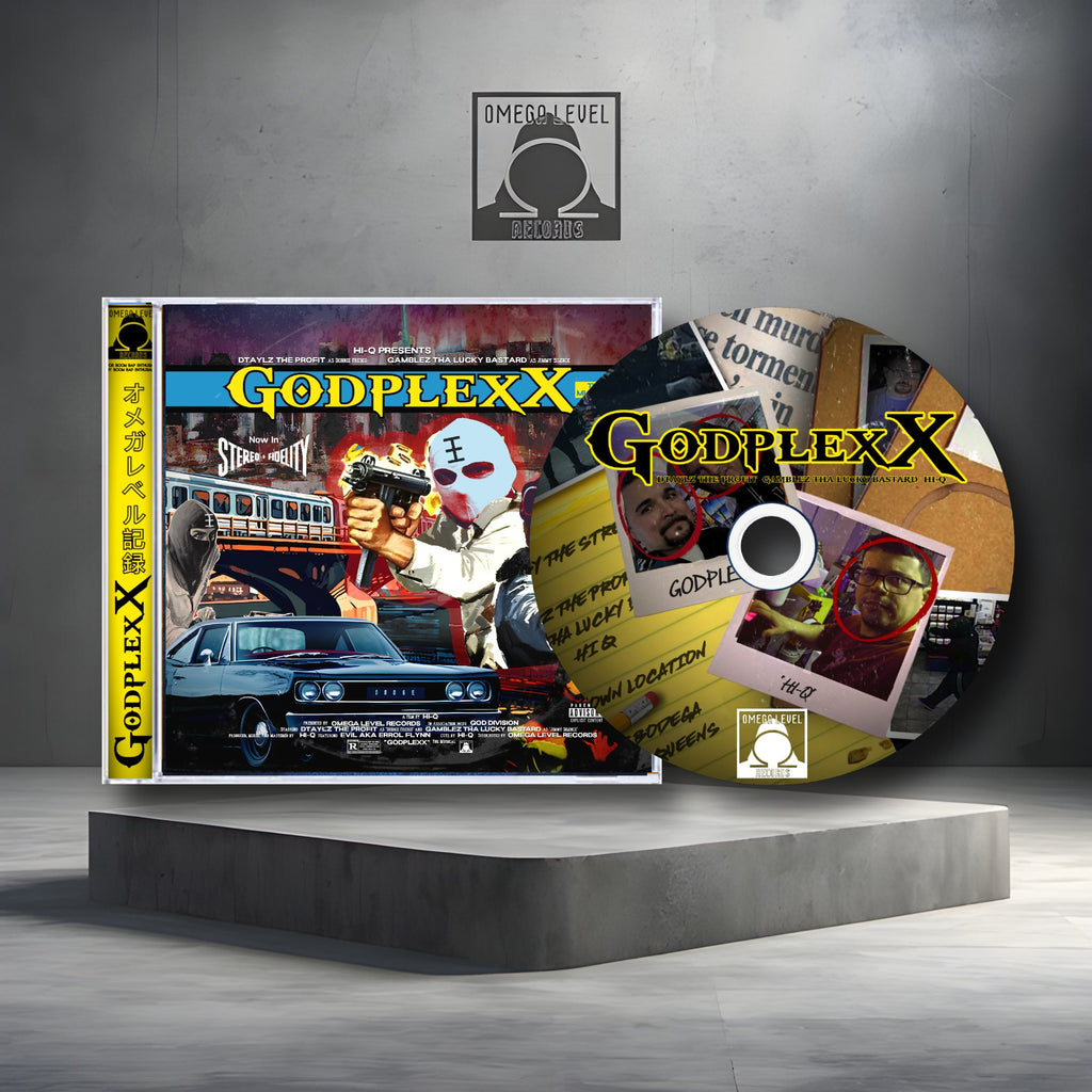 Dtaylz The Profit, Gamblez Tha Lucky Bastard, Hi-Q - GodplexX Limited Edition CD in Jewel Case