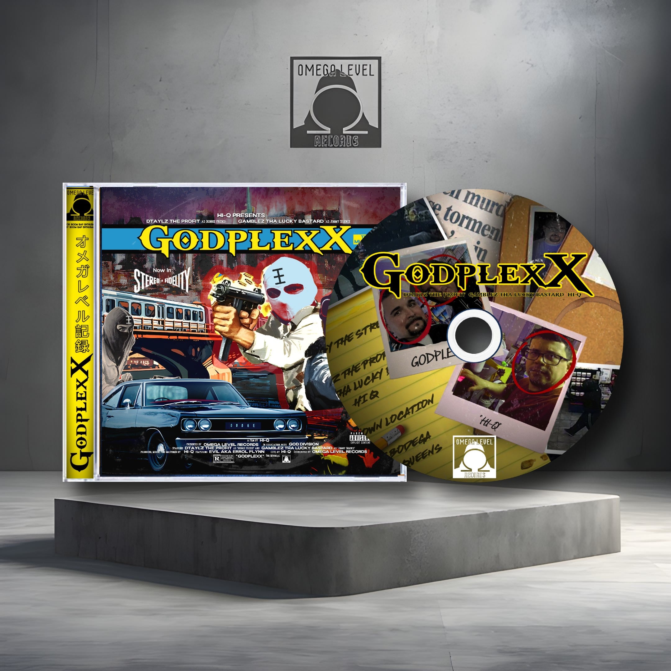 Dtaylz The Profit, Gamblez Tha Lucky Bastard, Hi-Q - GodplexX Limited Edition CD in Jewel Case