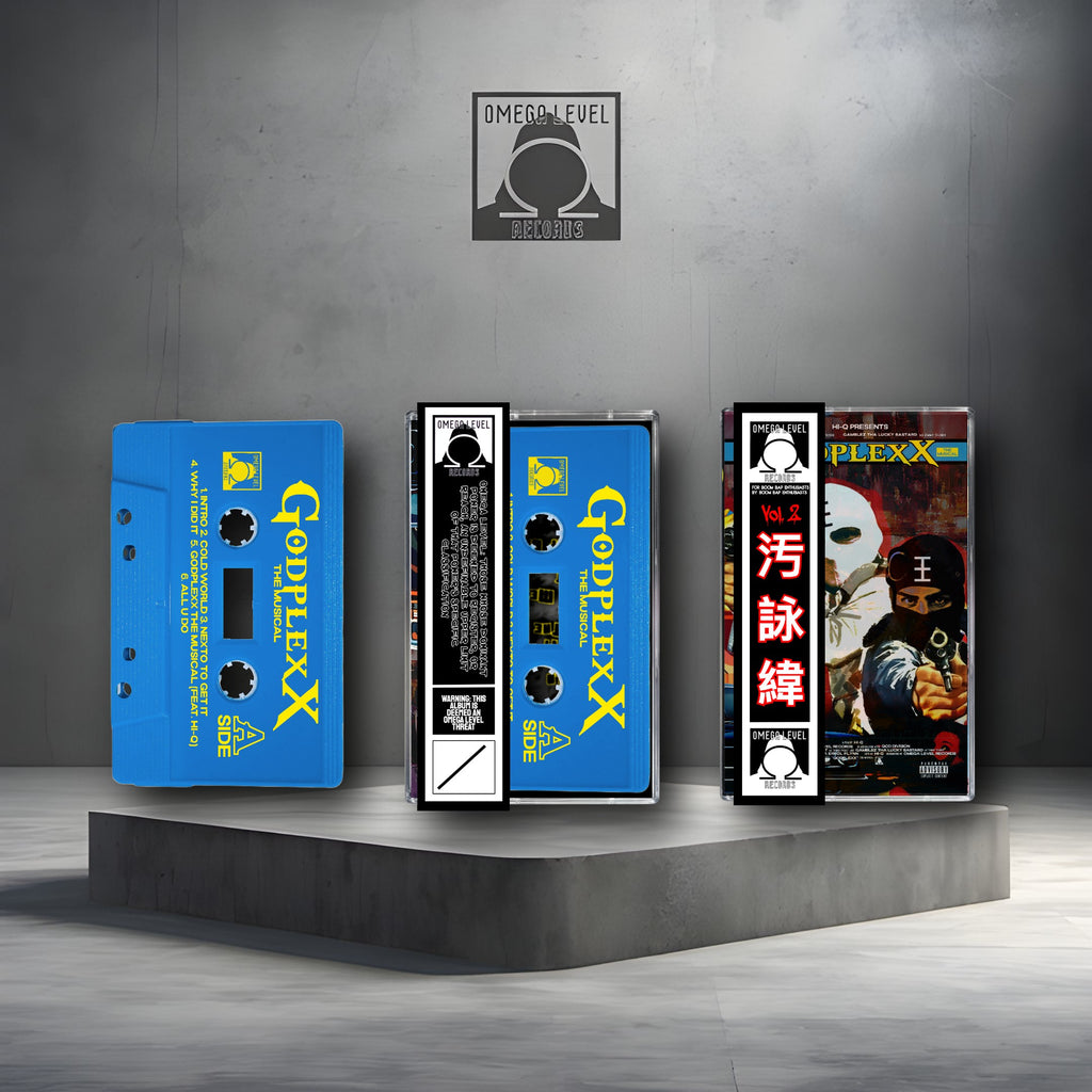 Dtaylz The Profit, Gamblez Tha Lucky Bastard, Hi-Q - GodplexX Limited Edition Light Blue Tapes with Obi