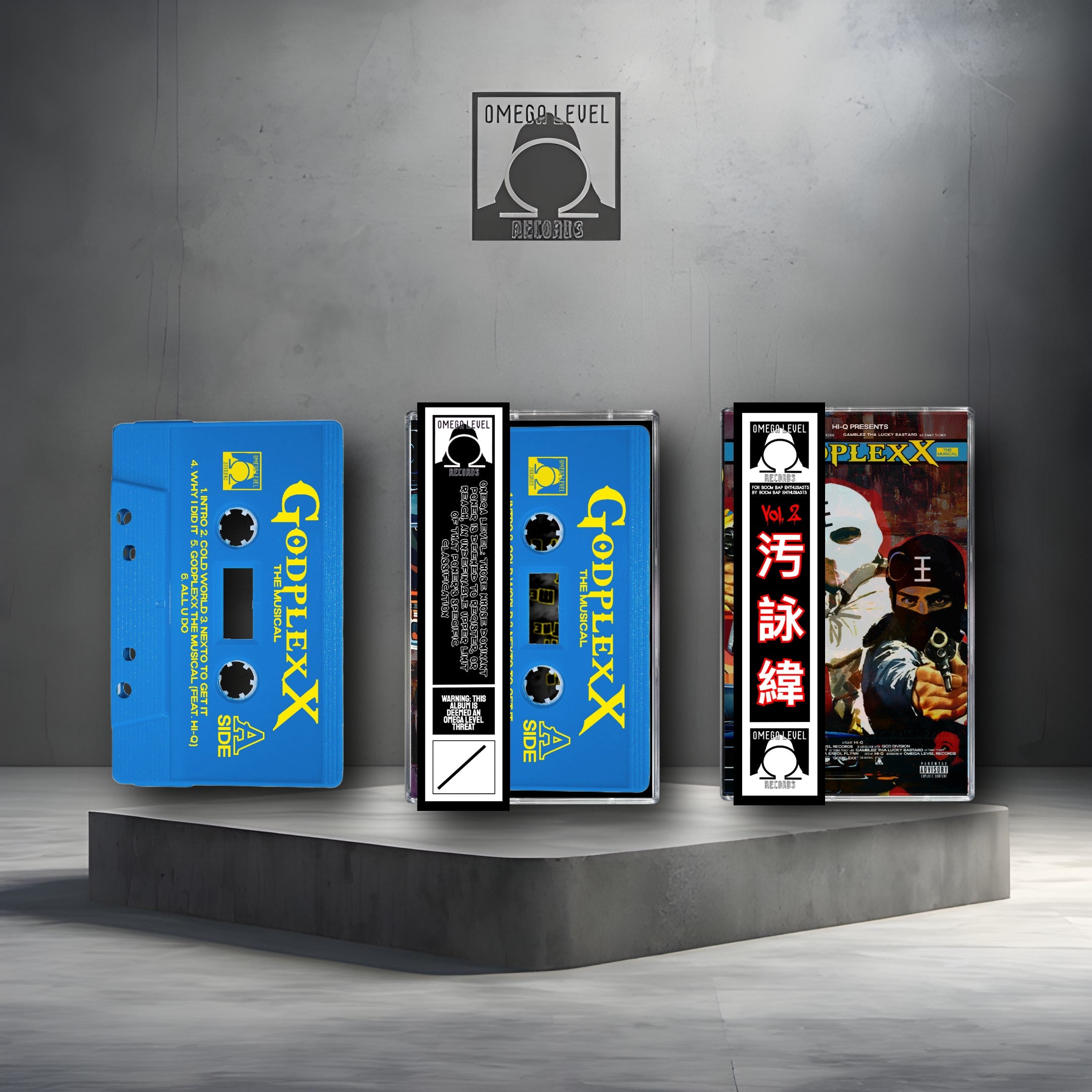 Dtaylz The Profit, Gamblez Tha Lucky Bastard, Hi-Q - GodplexX Limited Edition Light Blue Tapes with Obi