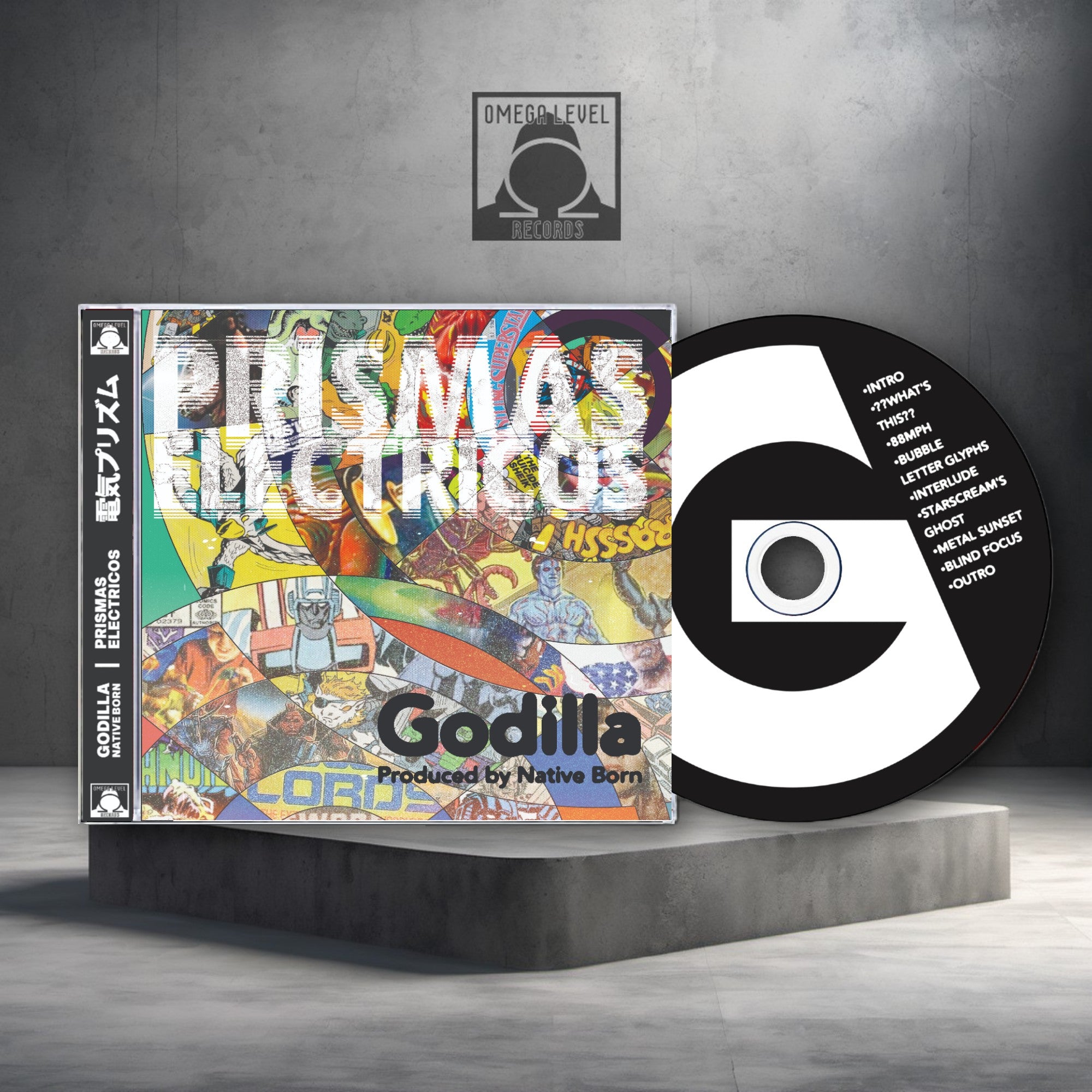 Godilla x Native Born - Prismas Electricos Limited Edition Jewel Case CD