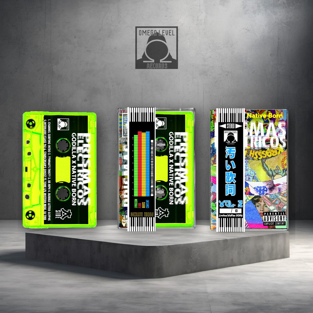 Godilla x Native Born - Prismas Electricos Limited Edition Neon Tint Cassettes with Obi